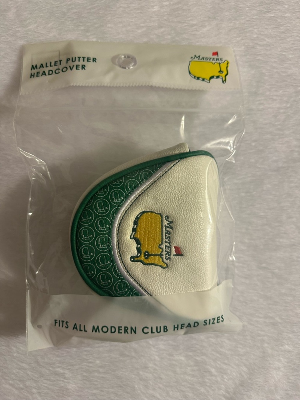 Masters Mallet Putter Headcover. Purchased 2026 at Augusta National Golf Club